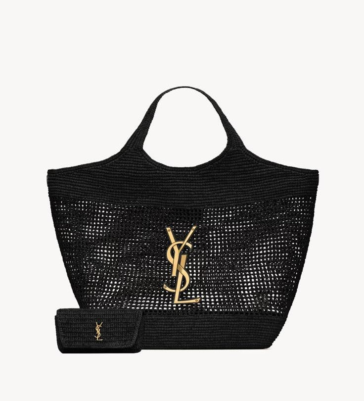 Woven Raffia Tote Bag